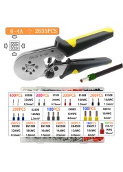 Insulated Wire Connector Terminal Crimping Terminal Cold Crimping Insulated Terminal Crimping Tool 16-6/6-4 Wire Stripper D1