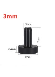 Black White Silicone Rubber Hole Plugs 2.7mm-14mm T Taipei Round Solid Hole Caps High Temperature Seal Stopper Dust Plug