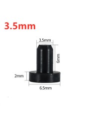 Black White Silicone Rubber Hole Plugs 2.7mm-14mm T Taipei Round Solid Hole Caps High Temperature Seal Stopper Dust Plug