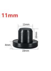 Black White Silicone Rubber Hole Plugs 2.7mm-14mm T Taipei Round Solid Hole Caps High Temperature Seal Stopper Dust Plug