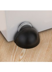 NAIERDI Stainless Steel Rubber Magnetic Door Stopper Non Punching Sticker Hidden Door Holders Floor Mounted Nail-Free Door Stops