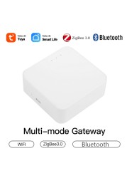 Tuya ZigBee Smart Gateway Multi-mode Bluetooth Network Hub Smart Home Smart Life App Voice Control Work with Alexa Google Home