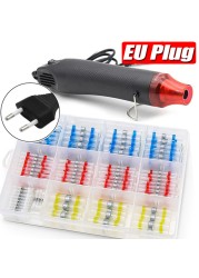300pcs Waterproof Electric Heat Shrink Butt Terminals Crimp Terminals Weld Sealing Wire Cable Stranding Terminal Kit With Hot Air Gun