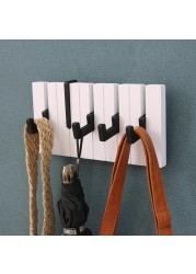 Black Golden Robe Hooks Folding Towel Hanger Aluminum Multifunctional Hook Wall Hooks Coat Clothes Holder for Kitchen Bathroom