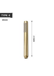 Brushed Gold Handheld Shower Head Bathroom Gold Finish Brass Or Stainless Steel Shower Bath Spray Handheld Shower Heads