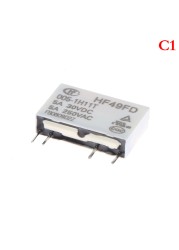 General Purpose Voltage Relay HF49FD-005-1H12 005-1H12 HF49FD DC5V 1H12 4PIN 5A 20x5x12.5mm