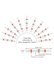 50/100/250pcs Mixed Heat Shrink Connect Terminals Waterproof Solder Sleeve Tube Insulated Electrical Wire Butt Connectors Kit