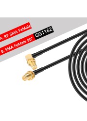 2m 5m 10m 20m SMA Male to SMA Male RG58 50ohm Coaxial Cable SMA Plug WiFi Antenna Extension Cable Connector Pigtail Adapter