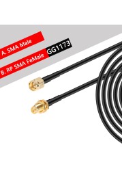 2m 5m 10m 20m SMA Male to SMA Male RG58 50ohm Coaxial Cable SMA Plug WiFi Antenna Extension Cable Connector Pigtail Adapter