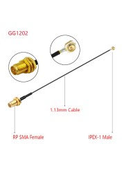 10pcs IPEX Cable SMA Female to uFL/u.FL/IPX/IPEX-1 IPEX 1 Male Plug WiFi Antenna RF Cable RG1.13 /0.81 Pigtail Extension Cable