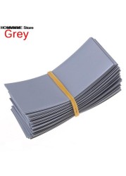 HOT SALE 100pcs Li-ion PVC Heat Shrink Tubing 18650 Battery Wrap Precut Size 72*18.5mm Battery Film Tape Battery Cover