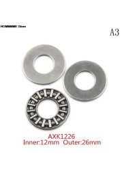 3pcs Plane thrust needle roller bearing AXK0821 + 2AS AXK2035 + 2AS AXK1024 + 2AS AXK1226 + 2AS AXK1528 + 2AS AXK2035 + 2AS NEW