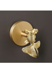 Nordic Style Solid Brass Shell Pull Gold Cabinet Handle Door Furniture Handles Cupboard Wardrobe Drawer Pulls Home Decor