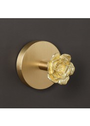 Nordic Style Solid Brass Shell Pull Gold Cabinet Handle Door Furniture Handles Cupboard Wardrobe Drawer Pulls Home Decor