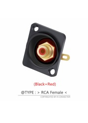 Premium Board Mount RCA Connector Female, Silver RCA Female Socket, Red and White Colors Available, 50 Pieces