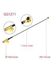 10pcs RF1.13/0.81mm SMA Female PCB Panel Mount to u.FL IPX IPEX1/4 UHF4 Female WIFI Antenna RF Coaxial Pigtail Extension Cable