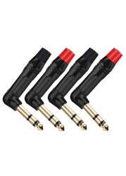 10pcs/lot Mono/Stereo Jack 6.35mm Male Plug Wire Connector Guitar Microphone MIC 6.3mm Plug Audio Connector Factory Wholesale