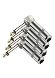 10pcs/lot 1/4 Inch Mono Jack 6.35mm Male Plug Wire Connector Hot Selling Guitar Effect Microphone Pedal 6.3mm Plug Audio Connector