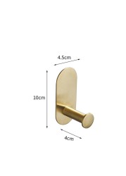 No Drilling Stainless Steel Self Adhesive Towel Bar Paper Holder Clothes Hook Towel Ring Black Golden Bathroom Accessories Set