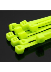 100pcs/pack 4*200mm width 2.7mm colorful factory standard self-locking plastic nylon cable ties, wire zip tie