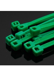 100pcs/pack 4*200mm width 2.7mm colorful factory standard self-locking plastic nylon cable ties, wire zip tie