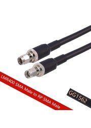 RP SMA Female to RP SMA Female LMR400 Cable 50Ohm RF Converter Low Loss Pigtail WiFi Antenna Extension Cable Signal Booster Jumper