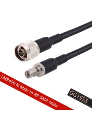 LMR400 Cable N Female to SMA Female 50 Ohm RF Coax Extension Jumper Pigtail for 4G LTE Cellular Amplifier Phone Signal Booster