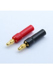 10pcs "U" "Y" Banana Plug Connector Copper Nickel Plated Gold Spade Speaker Mosaic Plug Audio Screw Fork Connectors Adapter