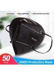 1-100 قطعة KN95 أقنعة ffp2fan 5 طبقات قناع الفم FFP2 KN95 التنفس FPP2 Masque FFP 2 واقية الوجه Mascarillas Masken CE