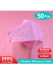 Ffp2 mascarillas المعتمدة السلامة الصحية واقية التنفس قناع الوجه ffp2reuse zable أقنعة ffp2fan fpp2 kn95 قناع الأسماك