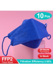 Ffp2 mascarillas المعتمدة السلامة الصحية واقية التنفس قناع الوجه ffp2reuse zable أقنعة ffp2fan fpp2 kn95 قناع الأسماك