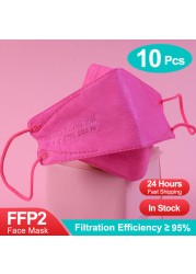 Ffp2 mascarillas المعتمدة السلامة الصحية واقية التنفس قناع الوجه ffp2reuse zable أقنعة ffp2fan fpp2 kn95 قناع الأسماك