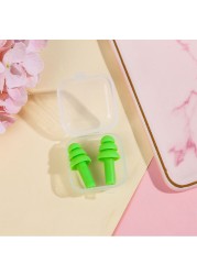 1 Pair 2pcs Spiral Waterproof Silicone Ear Plugs Anti Noise Snoring Earplugs Comfortable For Sleeping Noise Reduction Accessories