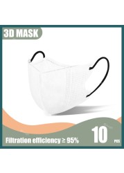 Elough Morandi 3D Mask for Mascaras kn95 korean fish mask ffp2fan adult 4L Ayers FFP 2 KN95 Mask KN 95 Mask Black