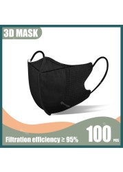 Elough Morandi 3D Mask for Mascaras kn95 korean fish mask ffp2fan adult 4L Ayers FFP 2 KN95 Mask KN 95 Mask Black