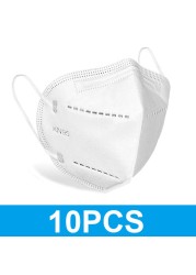 FFP2 Mask KN95 Mascarillas FPP2 Approved Healthy 10-100pcs 5 Layer Morandi Protective Face Mask KN 95 Respirator FFP2MASK маска