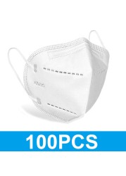 FFP2 Mask KN95 Mascarillas FPP2 Approved Healthy 10-100pcs 5 Layer Morandi Protective Face Mask KN 95 Respirator FFP2MASK маска