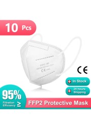 FFP2 mascarillas ffp2 homology adas adult colorful safety mask fashion KN95 masks dust respirator ffp2fan CE black FPP2 face mask