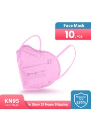 KN95 Mascarillas Masks fpp2 ce certification ffp2 5-ply 95% filter mask KN95 Maske designed for ffp2masque glasses