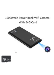 10000mah Portable Power Bank Wireless IP Camera Large Capacity Power Supply Wifi Camera HD Real-time Video and Audio Recording