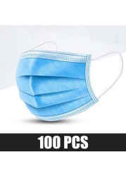 Disposable Dust Mask 3 Layer Colorful Homeopathic Masks Face Masks For Mascaras Mouth Masks For Adults