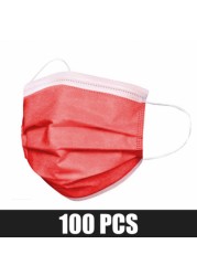 Disposable Dust Mask 3 Layer Colorful Homeopathic Masks Face Masks For Mascaras Mouth Masks For Adults