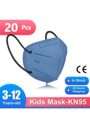 baby masks kids kn95 disposable face mask mascarillas fpp2 ninos homology ad ffp2 children safety dust protection non woven mask