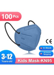 baby masks kids kn95 disposable face mask mascarillas fpp2 ninos homology ad ffp2 children safety dust protection non woven mask