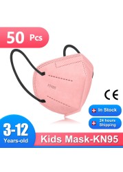 baby masks kids kn95 disposable face mask mascarillas fpp2 ninos homology ad ffp2 children safety dust protection non woven mask