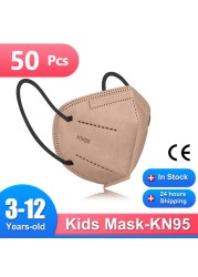 baby masks kids kn95 disposable face mask mascarillas fpp2 ninos homology ad ffp2 children safety dust protection non woven mask