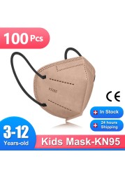 baby masks kids kn95 disposable face mask mascarillas fpp2 ninos homology ad ffp2 children safety dust protection non woven mask