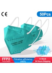 FFP2 Mask EU Approved 5 Layers KN95 ffp2mascarillas FPP2 Adutos Reusable Mask FP2 FFP3