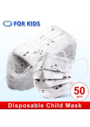 3 ply non woven fabric disposable children's cartoon mask