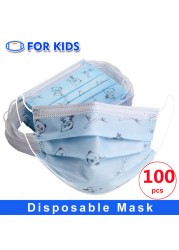 3 ply non woven fabric disposable children's cartoon mask